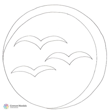 Mandala k vybarvení