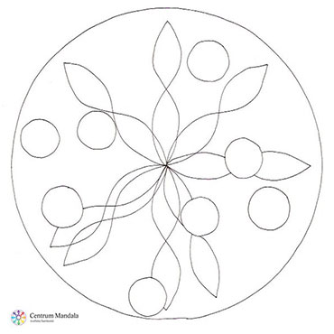 Mandala k vybarvení