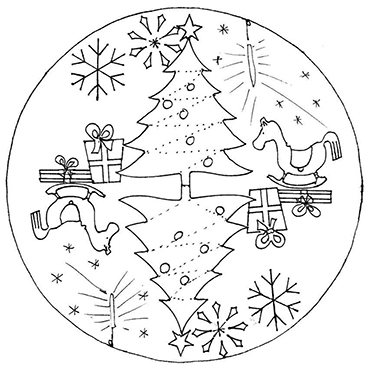 Mandala k vybarvení