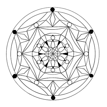 Mandala k vybarvení