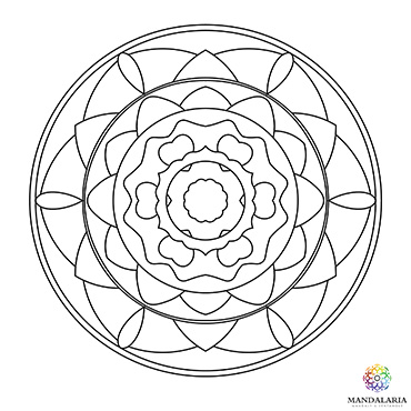 Mandala k vybarvení