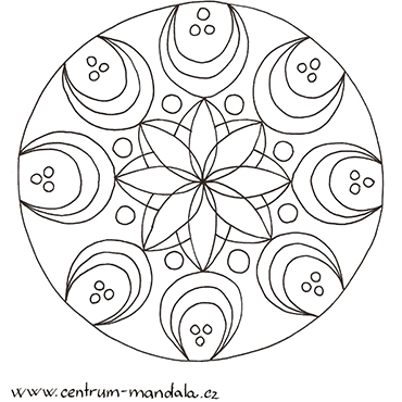 Mandala k vybarvení