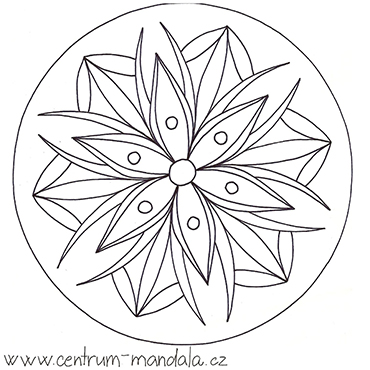 Mandala k vybarvení
