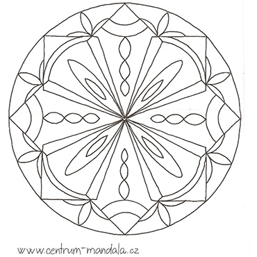 Mandala k vybarvení