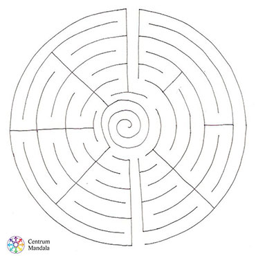 Mandala k vybarvení