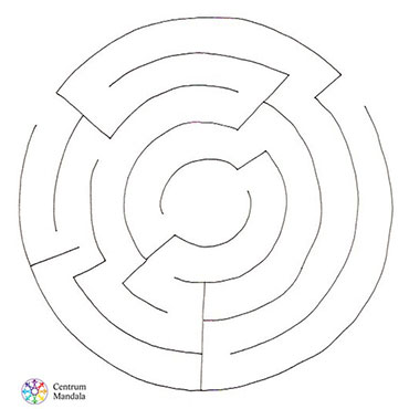 Mandala k vybarvení