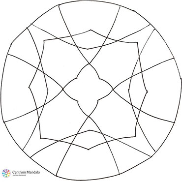 Mandala k vybarvení