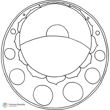Mandala k vybarvení