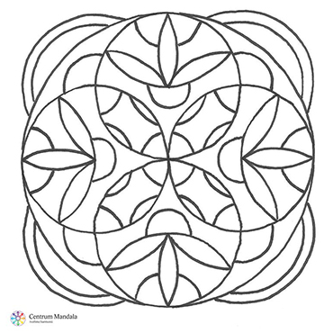 Mandala k vybarvení